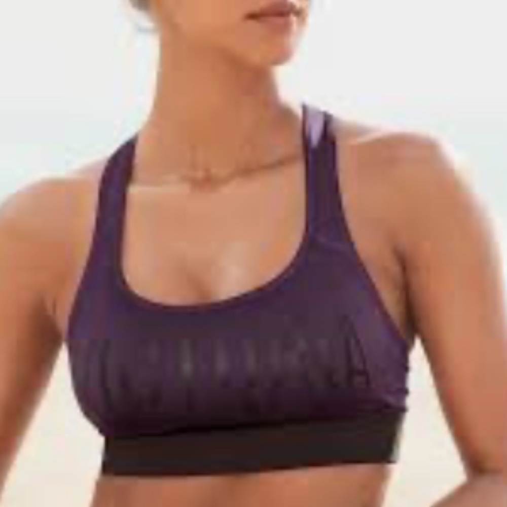 L | Racerback Purple Sports Bra
